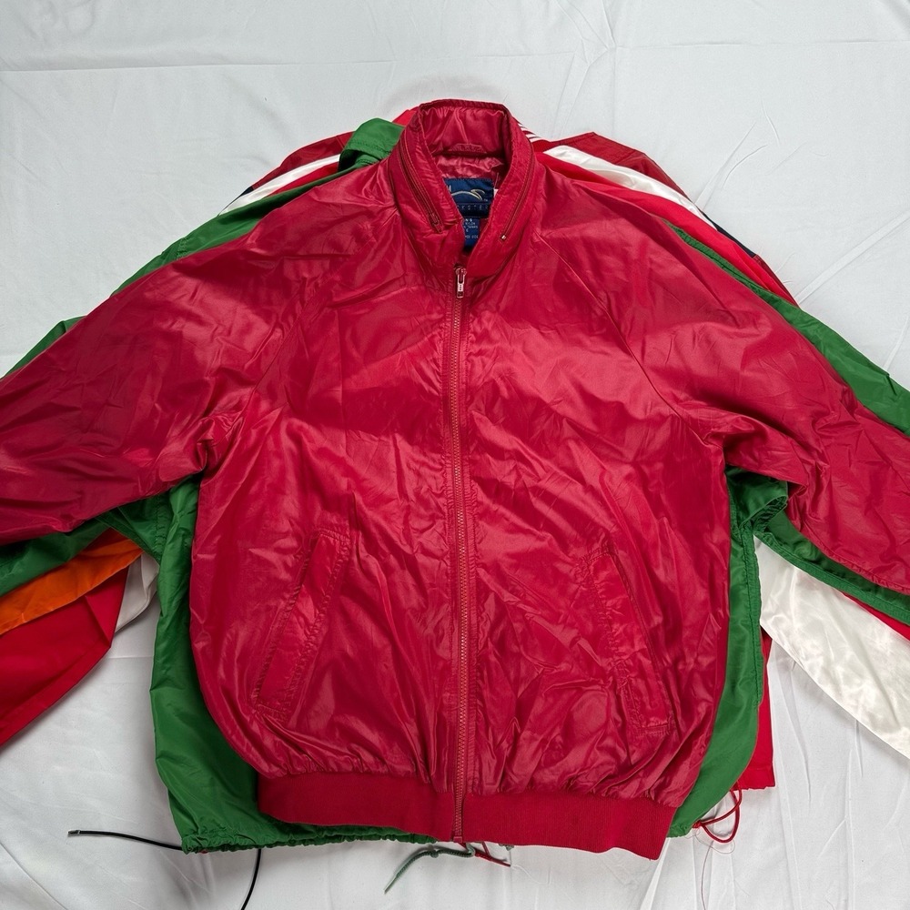 Lot of 10 Vintage 80s, 90s,‎ 00s Windbreaker & Jacket Wholesale Box S,M,L,XL,2XL - Picture 12 of 16